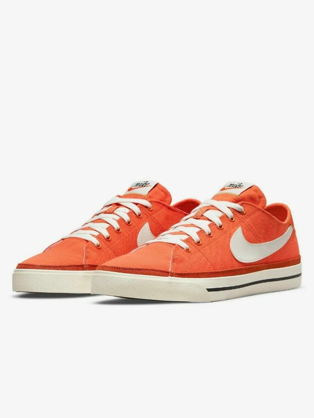 Nike Court Legacy Canvas Arctic Orange DJ1999-800 Sneakers Sz 7, 7.5, 8.5